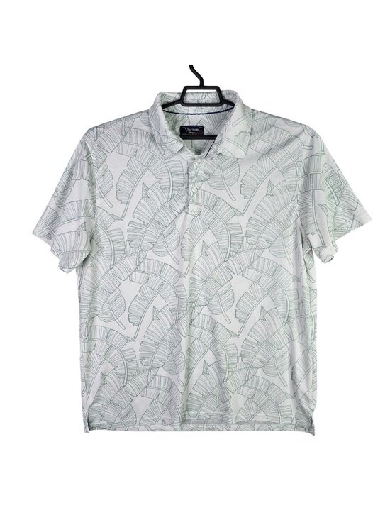 Visitor Other - Mens Visitor Premium Green Leaf Polo Shirt 4-way stretch Polyester Size XXL